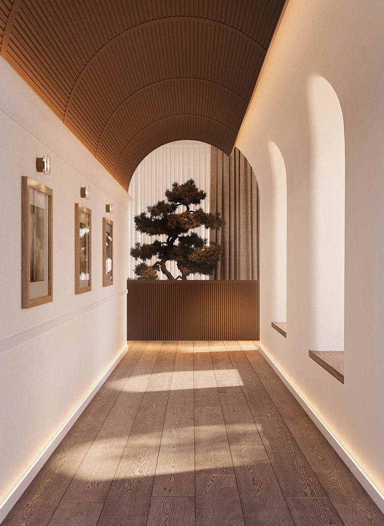 WALLSTYL ARSTYL NMC Skirting board for led lights in hallway interior Decormania UK